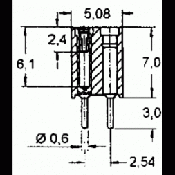 803-87-072-10-001101 PRECI-DIP Buchsenleiste 2x36P P2,54mm Print Vergoldet