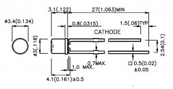 L-1334 IT KINGBRIGHT LED diody standardní