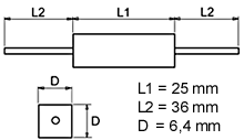 208-8 10% 390 R (KH208-810B390R) VITROHM Leaded Resistors