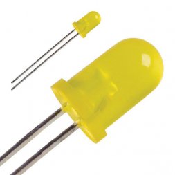 L-53 YD-12V KINGBRIGHT LED 5mm + Resistor Yellow 588nm 20mcd/12V 60°
