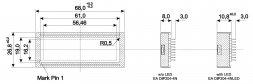 EA DIP204-4HNLED ELECTRONIC ASSEMBLY Standard karakteres LCD modulok
