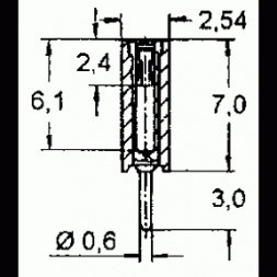 801-87-036-10-001101 PRECI-DIP Buchsenleiste 1x36P P2,54mm Print Vergoldet