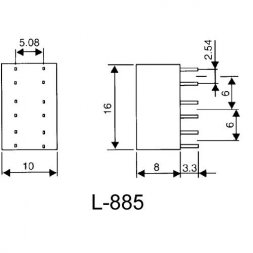 L-885/6 IDT KINGBRIGHT LED bars, indikátory a iné