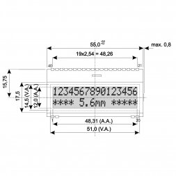 EA DOGM162E-A DISPLAY VISIONS Displeje LCD znakové standardní