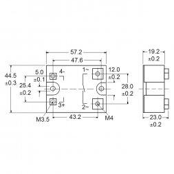 WG A5 6D 10 Z COMUS Releu semiconductor 3-32VDC 1a 10A 24-280VAC, ZC, Montare pe șasiu