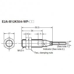 E2A-M12KS04-WP-B1 2M OMRON IA Induktív szenzorok