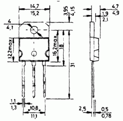 BDW 84 C Transistor Darlington PNP -15A/-100V 130W TO218