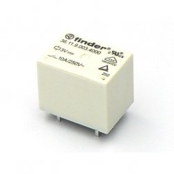 36.11.9.012.4011 FINDER Miniature PCB relay 12VDC 10A 1c 400R AgSnO2