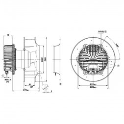 R3G310-AZ88-01 EBM-PAPST Radiálne ventilátory