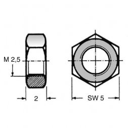 MK25 (02.10.023) ETTINGER Piuliţe de metal