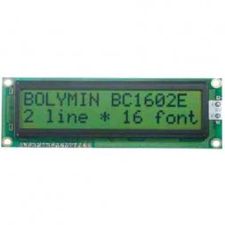 BC 1602E YPLCH (BC1602E-YPLCH$) BOLYMIN Standard karakteres LCD modulok