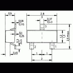 BC 857 B NEXPERIA Tranzistor PNP -0,1A/-45V 0,25W SOT23