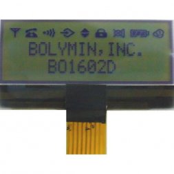 BO 1602D GPNEH (BO1602D-GPNBH$) BOLYMIN Štandardné znakové LCD moduly