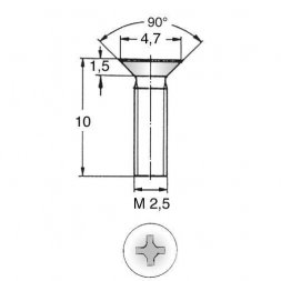 SKZK25-10 (01.12.243) ETTINGER Metal Screws