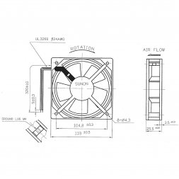 SP101AT-1122HBL (SP101AT-1122HBL.GN) SUNON Axiális AC ventilátorok
