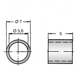 KDR 05 VARIOUS Plastové dištančné stĺpiky bez závitu