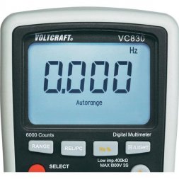VC830 VOLTCRAFT Digitális multiméter U,I,R,f,C,Auto, 0,5%