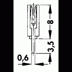 BL 1/30/Z FISCHER ELEKTRONIK Gniazdo kołkowe żeńskie BL1 1x30P P2,54mm THT cynowane