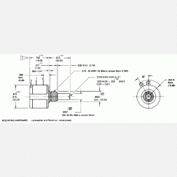 534 10K (534B1103JC) VISHAY SPECTROL Precision Wirewound Potentiometer 2W Shaft D6,35mm/10 Turns