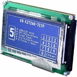 EA KIT240-7CTP DISPLAY VISIONS Grafické LCD moduly