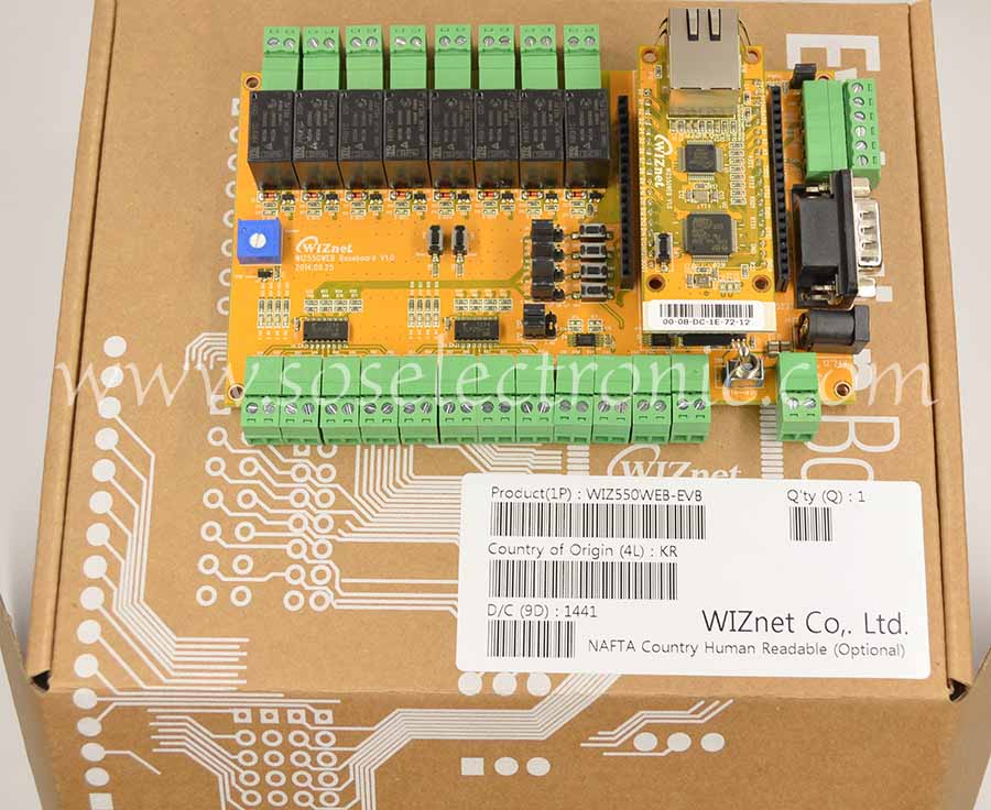 With the WIZ550WEB module you´re immediately on the web