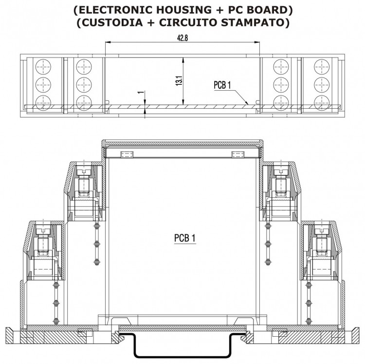 Euroclamp CEM - krabičky na DIN lištu pre každú DPS