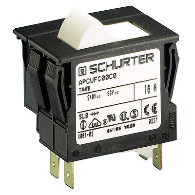 Schurter TA45 - jeden vypínač s tepelnou ochranou, 2900 variantov