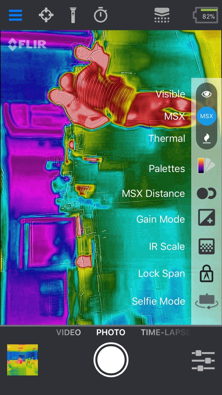 Miniature thermal camera to your smartphone