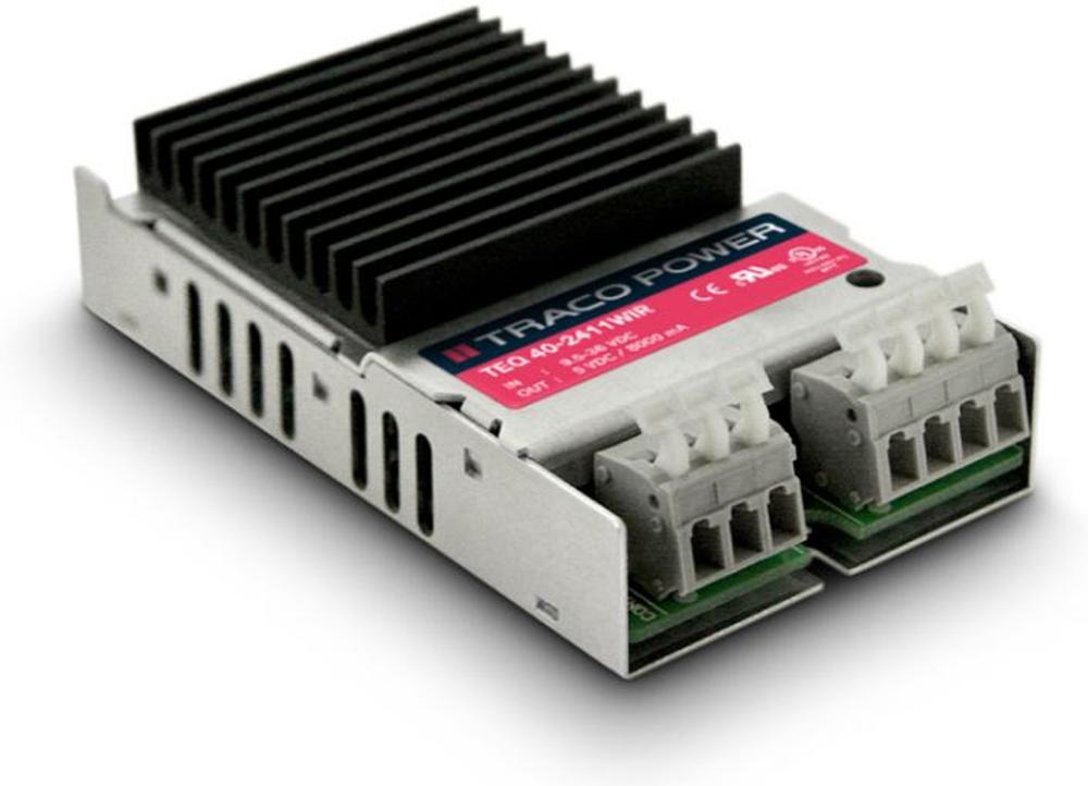 Small and Rugged 40W Converters for Railway Applications
