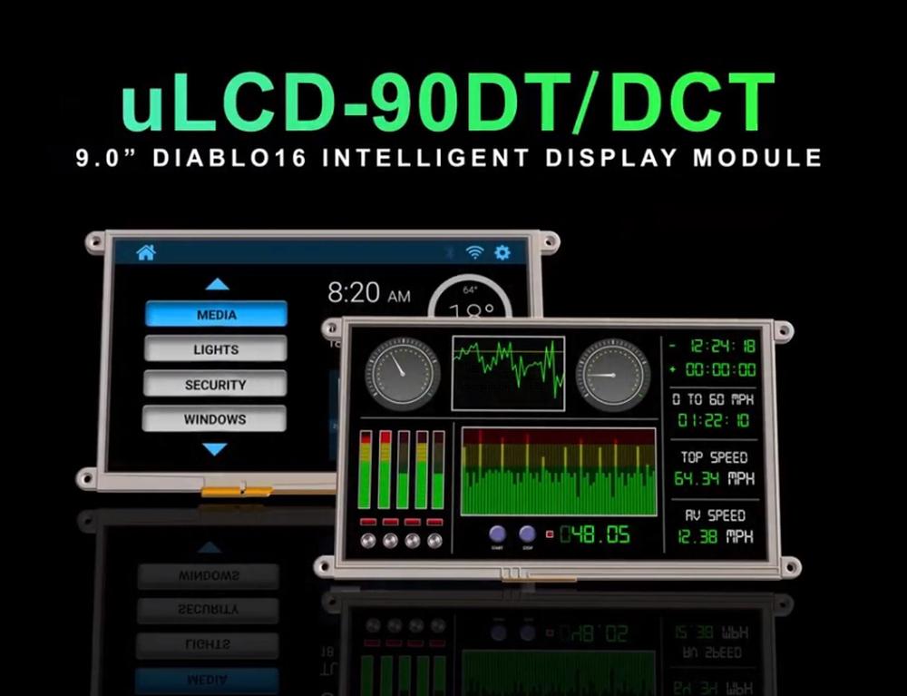 9“ inteligentní embedded displej uLCD-90