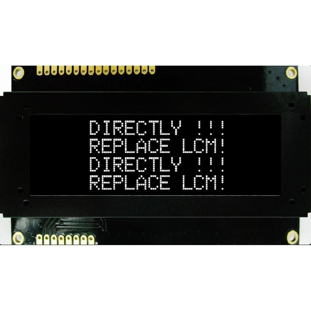 Replace the character LCD module with an OLED alternative
