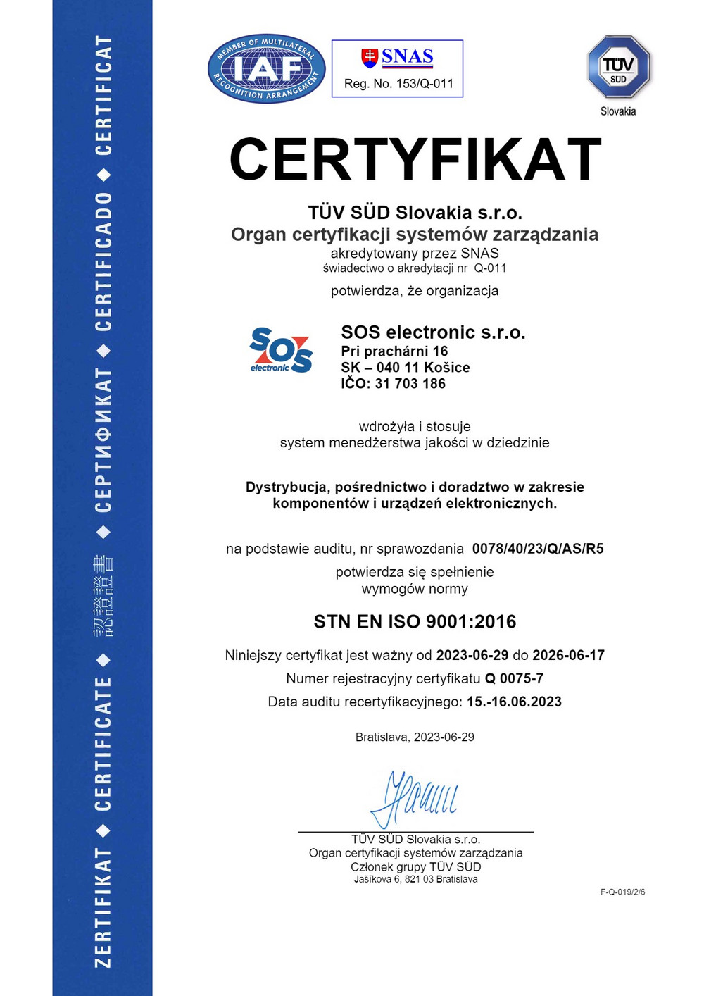 Certifikát ISO 9001 pro nás znamená víc než jen dodržování předpisů