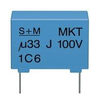 25 EPCOS .1uF 250V 10% B32522-C3104K 15mm Lead Spacing MKT polyester capacitors