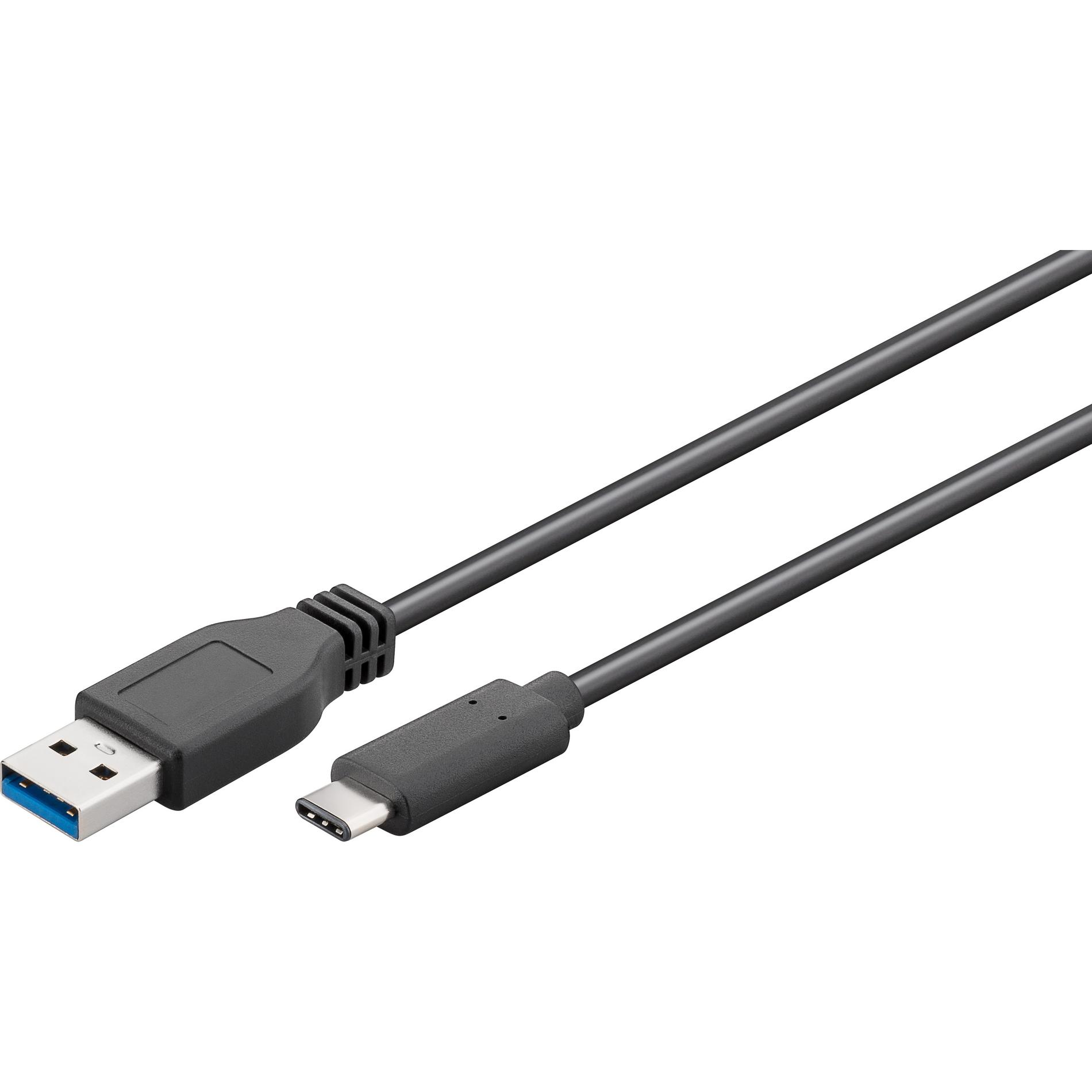 middag form svinekød USB-C/A 0,5m | VARIOUS Cable USB-A/USB-C 5Gbit/s 4,5W| 213428