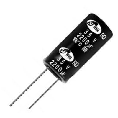 16V E-Projects Radial Electrolytic Capacitor 105 C Pack of 5 2200uF 