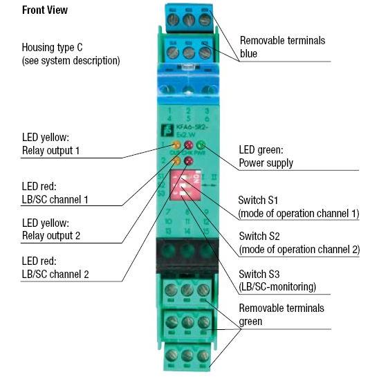 Pepperl Fuchs Isolated Switch Amplifier KHA6-SR2-EX2.W 