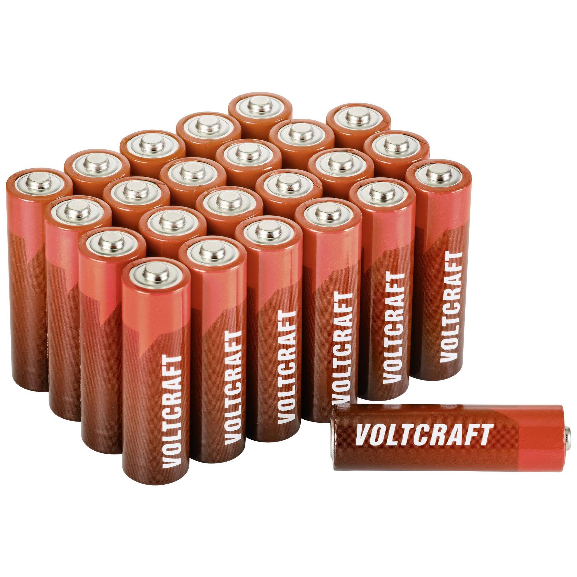 Alkaline LR06 Voltcraft 24pcs, VOLTCRAFT Alkaline-Mangan Batteries