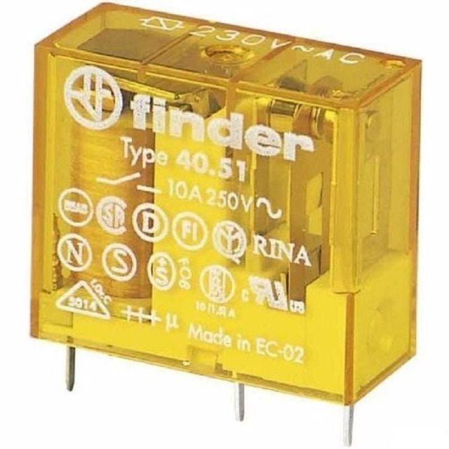 Finder Steck-/Print Relais 1xUm  230V AC 10Ampere 40.51.8.230.0000 