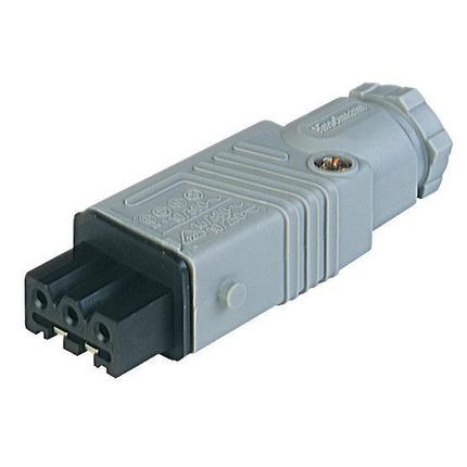 PE Grey Hirschmann 935 980-003 G 30 W 3 F PG 7 Cable Socket Solder Contact 3 